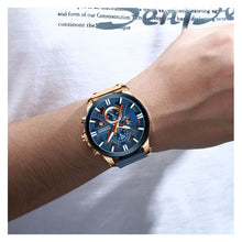 Cargar imagen en el visor de la galería, RELOJ CLÁSICO PARA HOMBRE CURREN KREC KREC8303 - AZUL