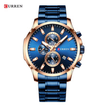 Cargar imagen en el visor de la galería, RELOJ PARA HOMBRE CURREN 8348GBL - AZUL