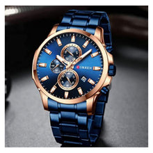 Cargar imagen en el visor de la galería, RELOJ PARA HOMBRE CURREN 8348GBL - AZUL