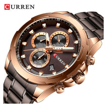 Cargar imagen en el visor de la galería, RELOJ PARA HOMBRE CURREN 8354GCF - BRONCE