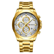 Cargar imagen en el visor de la galería, RELOJ PARA HOMBRE CURREN 8354GGD - DORADO