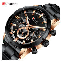 Cargar imagen en el visor de la galería, RELOJ PARA HOMBRE CURREN 8355BKRG - NEGRO