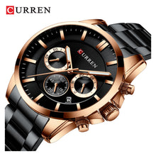 Cargar imagen en el visor de la galería, RELOJ PARA HOMBRE CURREN 8358BKRG - NEGRO