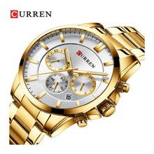 Cargar imagen en el visor de la galería, RELOJ PARA HOMBRE CURREN CUR8358GD - DORADO