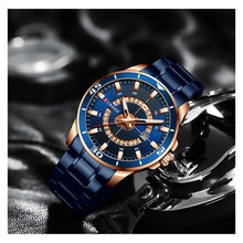 Cargar imagen en el visor de la galería, RELOJ PARA HOMBRE CURREN 8359BLRG - AZUL