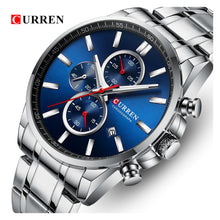 Cargar imagen en el visor de la galería, RELOJ PARA HOMBRE CURREN 8368SLBL - PLATEADO