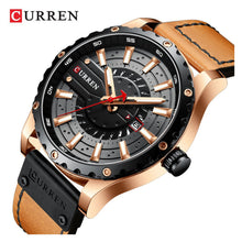 Cargar imagen en el visor de la galería, RELOJ CLÁSICO PARA HOMBRE CURREN 8374BNBK - DORADO