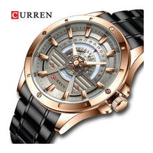 Cargar imagen en el visor de la galería, RELOJ PARA HOMBRE CURREN CUR8381BKRGWT - NEGRO