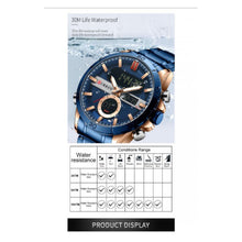 Cargar imagen en el visor de la galería, RELOJ PARA HOMBRE CURREN 8384BL - AZUL