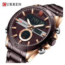 Cargar imagen en el visor de la galería, RELOJ PARA HOMBRE CURREN 8384GBK - BRONCE
