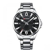 Cargar imagen en el visor de la galería, RELOJ PARA HOMBRE CURREN 8389SLBK - PLATEADO