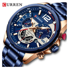 Cargar imagen en el visor de la galería, RELOJ PARA HOMBRE CURREN 8395BL - AZUL