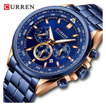 Cargar imagen en el visor de la galería, RELOJ PARA HOMBRE CURREN 8399BL - AZUL