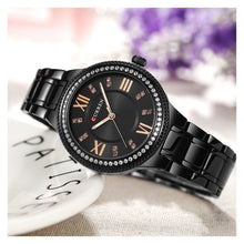 Cargar imagen en el visor de la galería, RELOJ PARA MUJER CURREN 9004BK - NEGRO