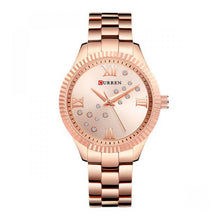 Cargar imagen en el visor de la galería, RELOJ PARA MUJER CURREN 9009RG - ORO ROSA
