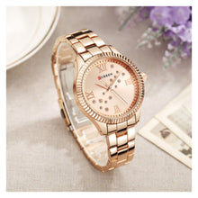 Cargar imagen en el visor de la galería, RELOJ PARA MUJER CURREN 9009RG - ORO ROSA