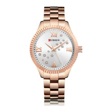 Cargar imagen en el visor de la galería, RELOJ PARA MUJER CURREN 9009RGWT - ORO ROSA