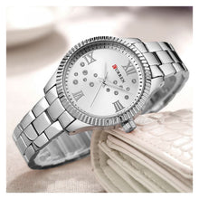 Cargar imagen en el visor de la galería, RELOJ PARA MUJER CURREN 9009SL - PLATEADO
