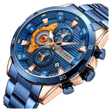 Cargar imagen en el visor de la galería, RELOJ PARA HOMBRE CURREN 8402 KRED392003 - AZUL