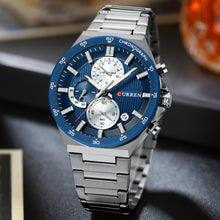 Cargar imagen en el visor de la galería, RELOJ PARA HOMBRE CURREN KREE4104 8481 - PLATEADO