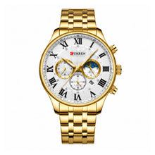 Cargar imagen en el visor de la galería, RELOJ PARA HOMBRE CURREN BUSINESS KRED721802 - DORADO