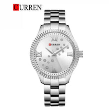 Cargar imagen en el visor de la galería, RELOJ PARA MUJER CURREN 9009 KREB6419 - PLATEADO