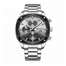 Cargar imagen en el visor de la galería, RELOJ PARA HOMBRE CURREN 8490 KREE4202 - PLATEADO