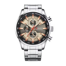 Cargar imagen en el visor de la galería, RELOJ PARA HOMBRE CURREN 8351 KREC971912 - PLATEADO