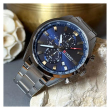 Cargar imagen en el visor de la galería, RELOJ PARA HOMBRE CURREN 8445 KRED8601 - PLATEADO