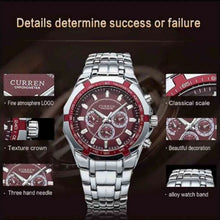 Cargar imagen en el visor de la galería, RELOJ PARA HOMBRE CURREN 8084 KRE0404 - PLATEADO