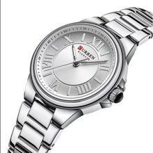 Cargar imagen en el visor de la galería, RELOJ PARA MUJER CURREN 9091 KREE0102 - PLATEADO