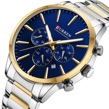 Cargar imagen en el visor de la galería, RELOJ PARA HOMBRE CURREN 8435 KRED7302 - PLATEADO