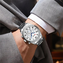 Cargar imagen en el visor de la galería, RELOJ PARA HOMBRE CURREN 8466 KREE2001 - PLATEADO