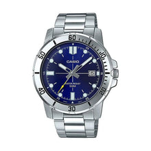 Cargar imagen en el visor de la galería, RELOJ PARA HOMBRE CASIO ENTICER MTPVD01D_2EV - PLATEADO