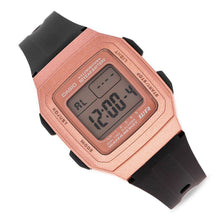 Cargar imagen en el visor de la galería, RELOJ DEPORTIVO PARA UNISEXO CASIO F201WAM-5AVDF - NEGRO
