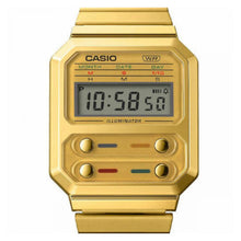 Cargar imagen en el visor de la galería, RELOJ PARA HOMBRE CASIO A100WEG9ADF - DORADO