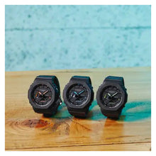 Cargar imagen en el visor de la galería, RELOJ DEPORTIVO PARA HOMBRE G-SHOCK ACENTO DE NEON GA-2100-1A3DR - NEGRO