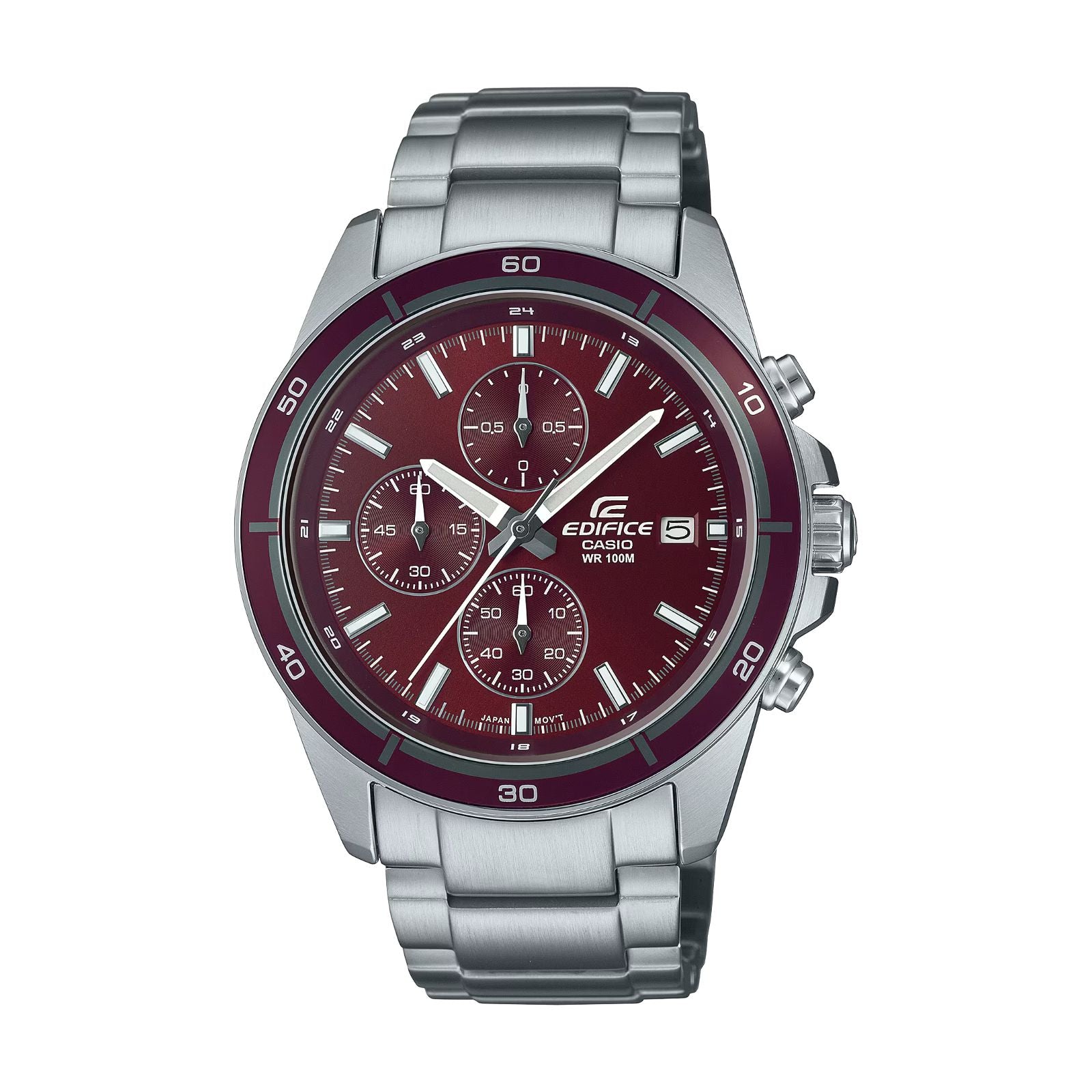RELOJ PARA HOMBRE CASIO EDIFICE EFR526D-5CVUDF PLATEADO – Kronotime
