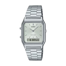 Cargar imagen en el visor de la galería, RELOJ PARA HOMBRE CASIO VINTAGE AQ-230A-7AMQYDF - PLATEADO