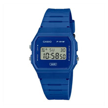 Cargar imagen en el visor de la galería, RELOJ DEPORTIVO PARA UNISEXO CASIO CORE MENS F-91WB-2A1DF - AZUL