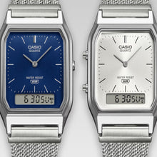 Cargar imagen en el visor de la galería, RELOJ PARA HOMBRE CASIO VINTAGE AQ-230EGG-3ADF - PLATEADO