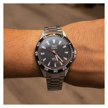 Cargar imagen en el visor de la galería, RELOJ PARA HOMBRE Q&Q SUPERIOR S08A-001PY - PLATEADO
