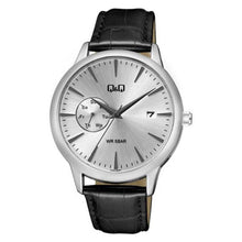 Cargar imagen en el visor de la galería, RELOJ CLÁSICO PARA HOMBRE Q&Q A12A A12A-002PY - NEGRO