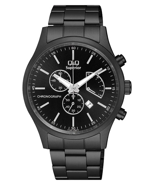 RELOJ PARA HOMBRE Q&Q BUSINESS C24A-005PY NEGRO – Kronotime