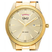 Cargar imagen en el visor de la galería, RELOJ PARA HOMBRE Q&Q A14A-001PY A14A-001PY - DORADO