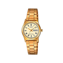 Cargar imagen en el visor de la galería, RELOJ PARA MUJER CASIO LTP_V006G_9B - DORADO