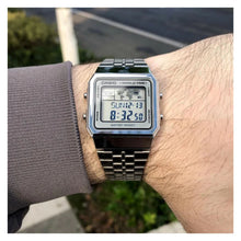 Cargar imagen en el visor de la galería, RELOJ PARA UNISEXO CASIO A_500WA_7 - PLATEADO