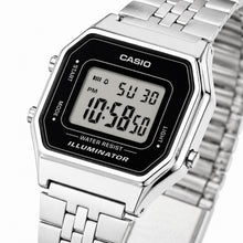 Cargar imagen en el visor de la galería, RELOJ PARA MUJER CASIO VINTAGE LA680WA-1 - NEGRO