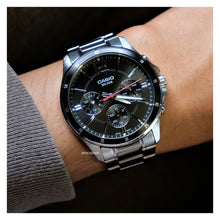 Cargar imagen en el visor de la galería, RELOJ PARA HOMBRE CASIO MTP-1374D MTP-1374D-1AV - PLATEADO