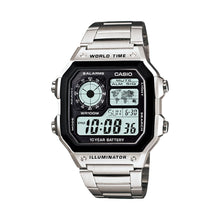 Cargar imagen en el visor de la galería, RELOJ PARA HOMBRE CASIO AE1200WHD-1AVDF - PLATEADO
